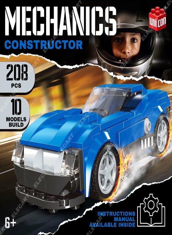 Elecart إليكار 10 في 1 نموذج سيارات بطل السرعة ألعاب بناء | مجموعات نماذج سيارات كتل بناء، مجموعات سيارات سباق رياضية للبالغين والأطفال 8+ | كتل بناء سيارة بوجاتي الرياضية للأطفال والبالغين - Image 2